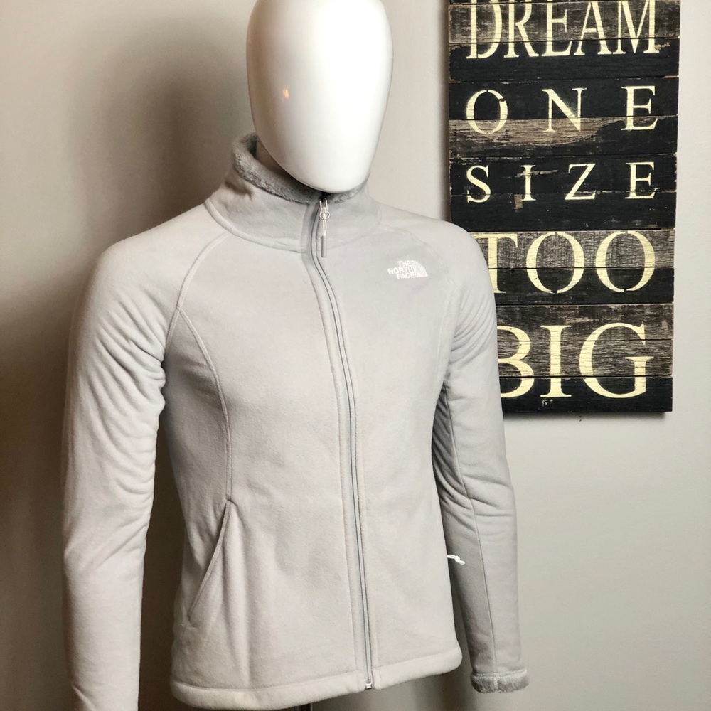 The North Face Gray Zip-Up Fleece Small S - Picture 2 of 7